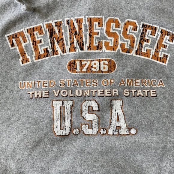 Gray Tennessee USA Hoodie XXL - Picture 2 of 6
